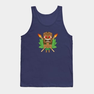 Angry Hawaiian Tiki Totem Tank Top